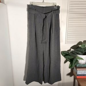 High waisted wide leg pants